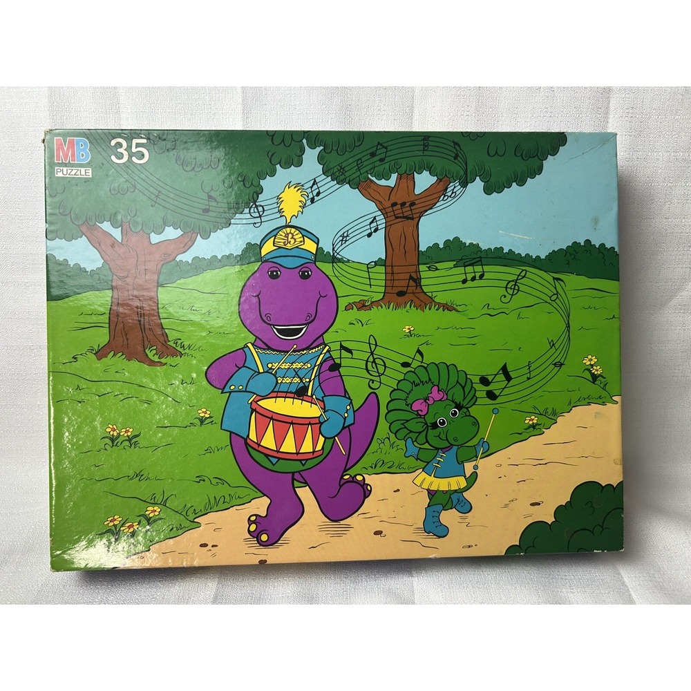 Vintage Barney‎ Floor Puzzle 35 Piece 1993 Milton Bradley Company